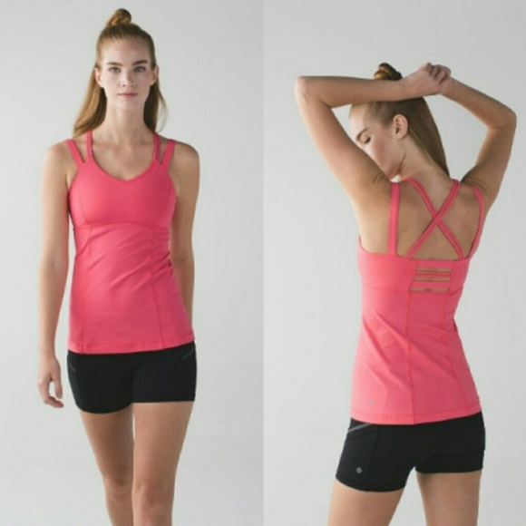 lululemon athletica Tops - Lululemon Pink Happy Strappy Tank
